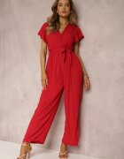 cflo Salopetă Roșie din Viscoză Zotolio