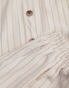 cflo Set bej din Viscoză Pantaloni Wide Leg și Cămașă Fără Mâneci cu Centură Adduin