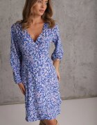 christy Rochie Bleumarin Midi cu Decolteu petrecut și Elastic în talie Sorioli