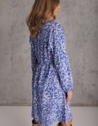 christy Rochie Bleumarin Midi cu Decolteu petrecut și Elastic în talie Sorioli