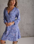 christy Rochie Bleumarin Midi cu Decolteu petrecut și Elastic în talie Sorioli
