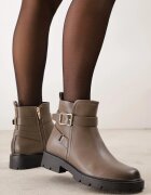 ciaodeo Botine cu barete decorative și catarame metalice Cerelle Gri