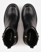 ciaodeo Botine cu barete decorative și catarame metalice Cerelle Negre