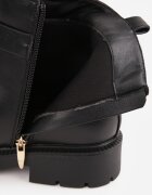 ciaodeo Botine cu barete decorative și catarame metalice Cerelle Negre