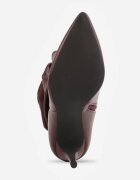 ciaodeo Botine cu toc stiletto tip Slouchy Desirlotte Bordo cu roșu
