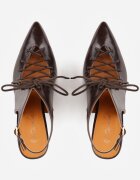ciaodeo Pantofi cu toc slingback cu tip cravată Angellta Maro