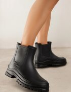  Cizme de cauciuc Slip-on Negre Scurte Urvia