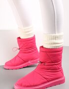  Cizme de zăpadă Fuchsia Matlasate cu șnur Eraris
