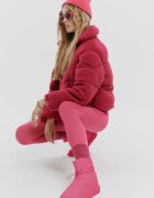  Cizme de zăpadă Fuchsia Matlasate cu șnur Eraris