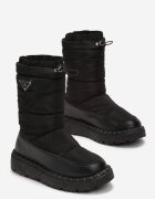  Cizme de zăpadă Negre Matlasate cu guler elastic Hasmenna
