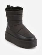  Cizme de zăpadă Negre Vices pe Platformă Decorate cu matlasare Inathoria