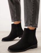 c'm paris Botine cu talpă joasă (tip chelsea) cu panouri elastice Ariselle Negre