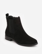 c'm paris Botine cu talpă joasă (tip chelsea) cu panouri elastice Ariselle Negre