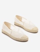 c'm paris Espadrile Bej cu capută din plasă și împletitură Lillevi