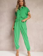  Compleu 2 piese Verde cu Bluză și Pantaloni Ezrala