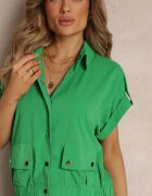  Compleu 2 piese Verde cu Bluză și Pantaloni Ezrala