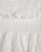  Compleu dantelat alb din bumbac top în stil spaniol fustă cu elastic în talie Vimariah