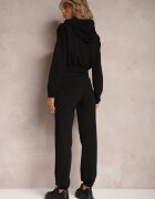  Compleu de trening Negru Tricotat din bumbac cu aplicații Akbutol