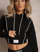  Compleu de trening Negru Tricotat din bumbac cu aplicații Akbutol