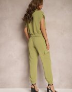  Compleu din 2 piese cu Bluză și Pantaloni Verde închis Ezrala
