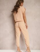  Compleu din 2 piese Portocaliu deschis cu Bluză și Pantaloni Ezrala
