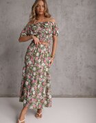  Compleu Verde din bumbac în 2 piese floral Malenis