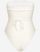  Costum de baie Bej deschis cu curea și cu colier cu floare 3D Irisrita
