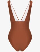  Costum de baie Maro Întreg Ornat cu aplicație floare 3D cu întăritură Seliris