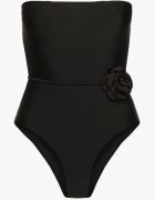  Costum de baie Negru cu Centură și cu Colier cu Floare 3D Irisrita