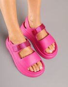 damerose Sandale Fucsia Chunky din Spumă cu Platformă cu Scai Oballia