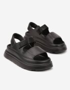 damerose Sandale Negre Chunky din Spumă cu Platformă cu scai Oballia