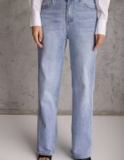 daysie Blugi Albaștri Din bumbac High Waist Wide Leg Cariloth