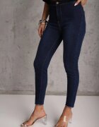 daysie Blugi Albaștri Skinny cu Margini Franjurate Janitha