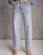 daysie Blugi Albastru deschis Straight Leg High Waist din bumbac Erivera
