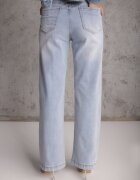 daysie Blugi Albastru deschis Straight Leg High Waist din bumbac Erivera