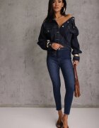 daysie Blugi Bleumarin Skinny High Waist Vivizo