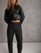 daysie Blugi Mom Fit Basic cu buzunare Adresa Negri