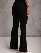 daysie Blugi Negri Regular Waist Tip Clopot Tendrre