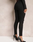 daysie Blugi Negri Skinny cu Talie Înaltă Yholo