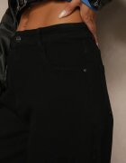 daysie Blugi Negri Slouchy Regular Waist Fesarina