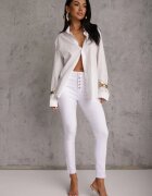 daysie Pantaloni Albi Skinny Winvienne