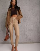 daysie Pantaloni Bej Casual Skinny cu croială modelatoare Elovi