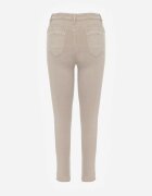 daysie Pantaloni Bej Skinny cu talie înaltă și eșarfă decorativă Hyadia