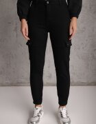 daysie Pantaloni Cargo Negri Eraste