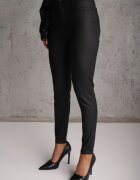daysie Pantaloni Negri Skinny din Piele ecologică Operwena