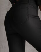daysie Pantaloni Negri Skinny din Piele ecologică Operwena