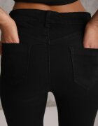 daysie Pantaloni Negri Skinny Regular Waist Mandria