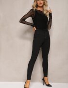 daysie Pantaloni Negri Skinny Winvienne