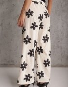 daysie Pantaloni Oramare Negru cu crem