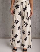 daysie Pantaloni Oramare Negru cu crem